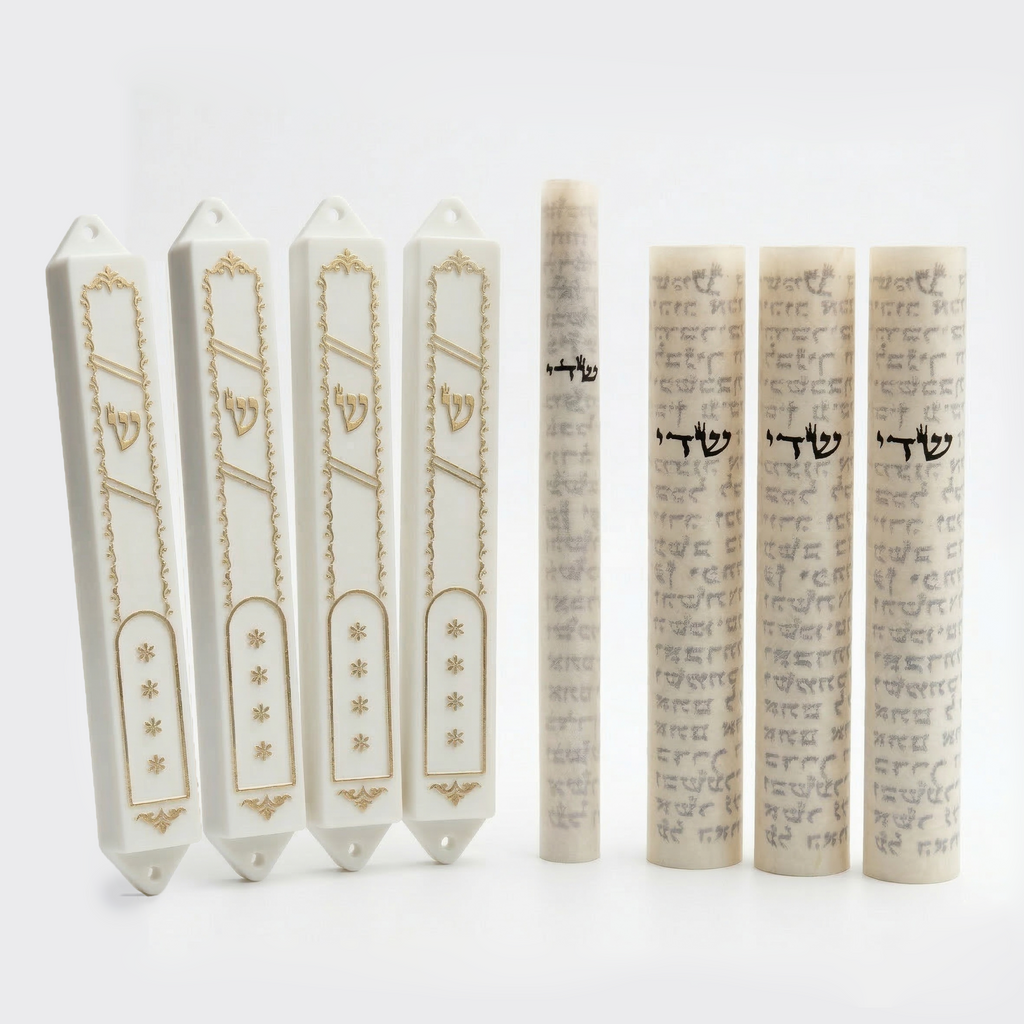 סט "הבית השלם" (4 חדרים) – חבילת מזוזות קומפלט מוכנה לקביעה