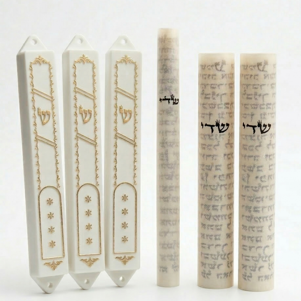 סט "הבית השלם" (3 חדרים) – חבילת מזוזות קומפלט מוכנה לקביעה