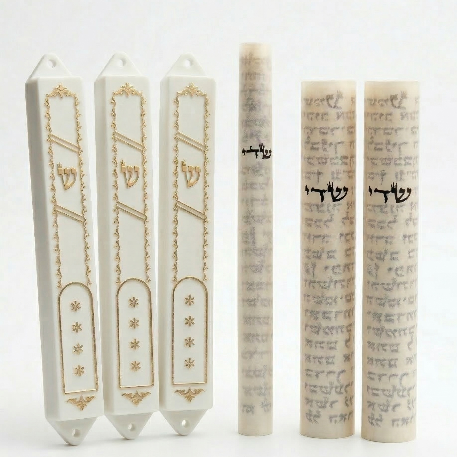 סט "הבית השלם" (3 חדרים) – חבילת מזוזות קומפלט מוכנה לקביעה